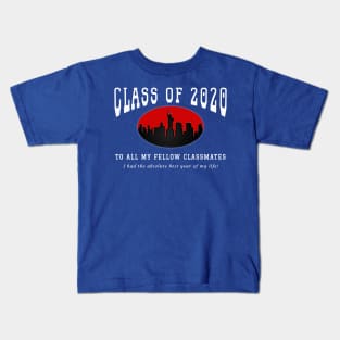 Class of 2020 - Blue, Red and White Colors Kids T-Shirt